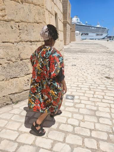 Over-sized Floral Dress