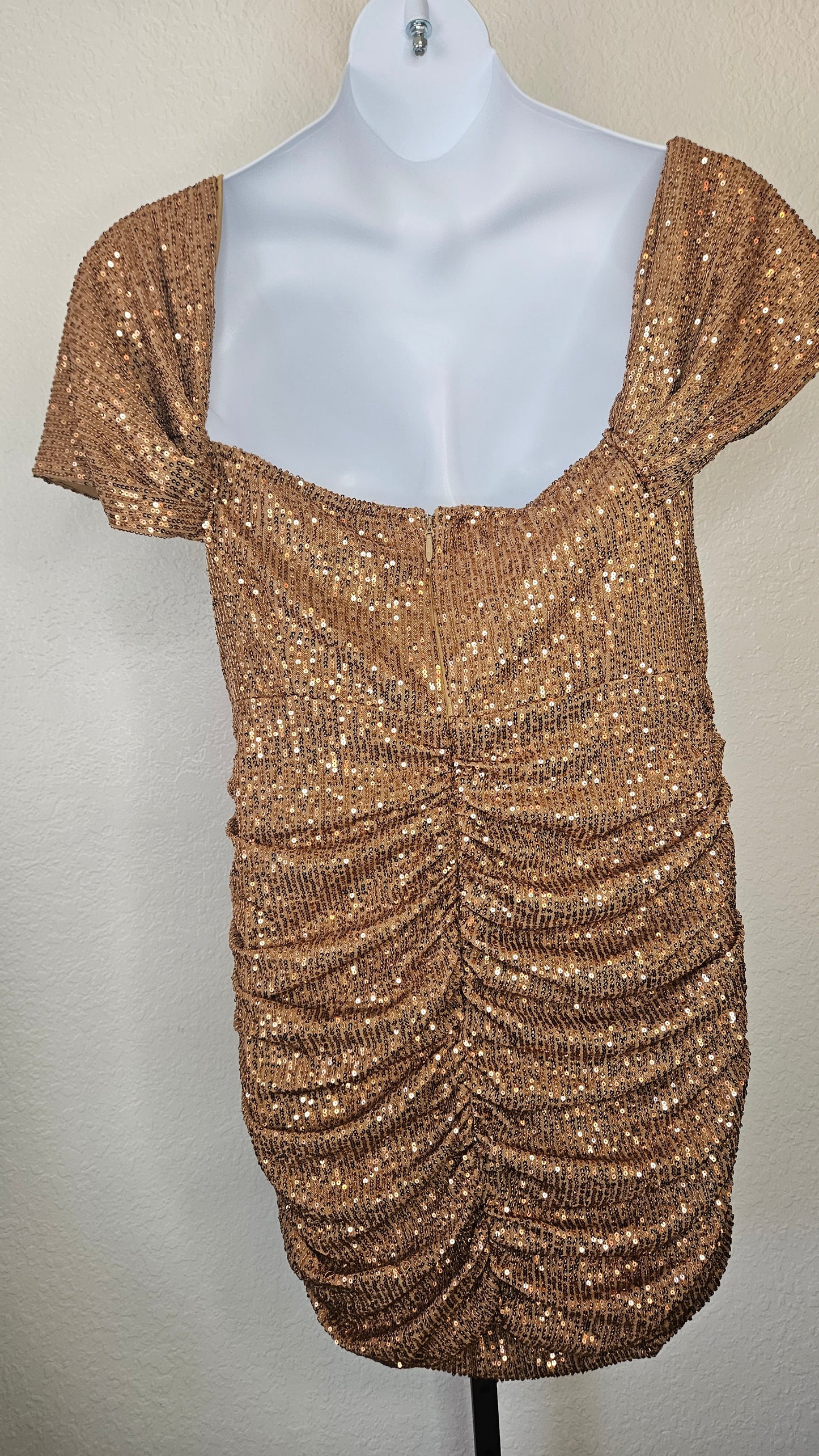 Staying Golden Sequin Bodycon Dress