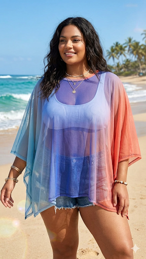 OS beach Shawl coverup