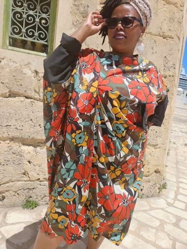 Over-sized Floral Dress