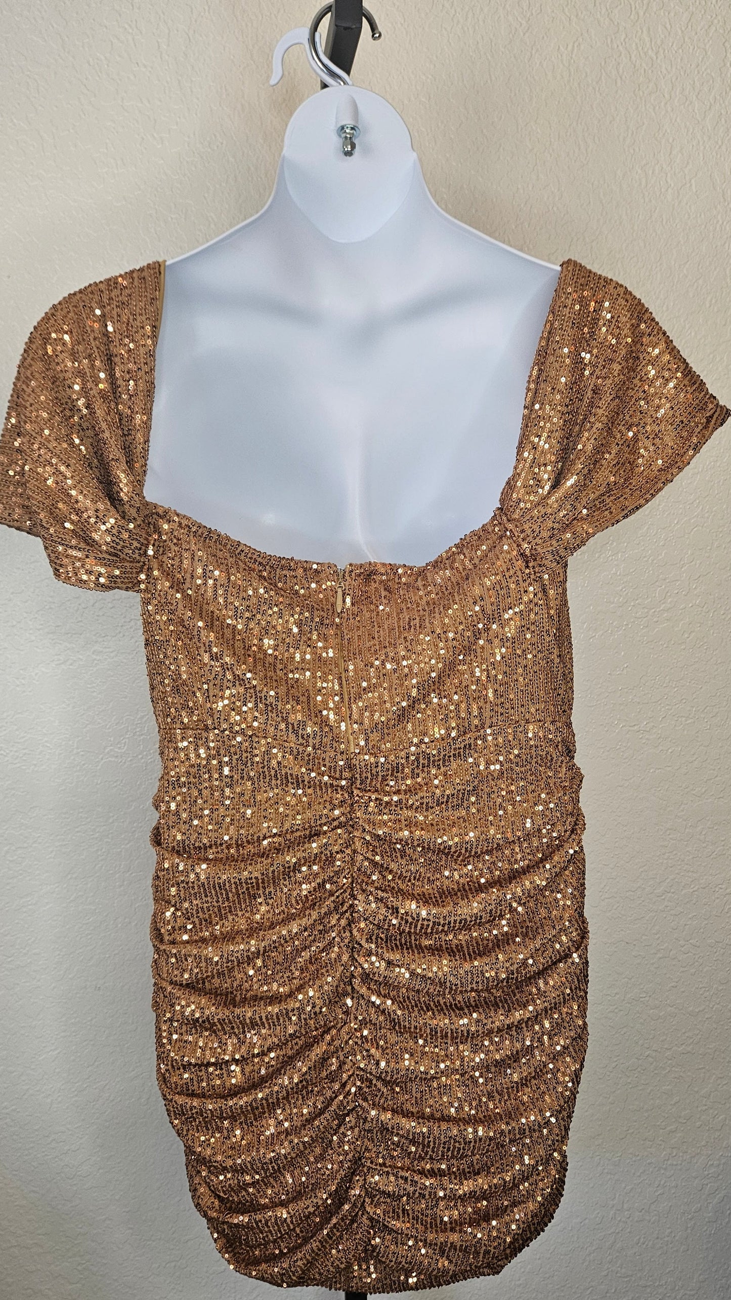 Staying Golden Sequin Bodycon Dress