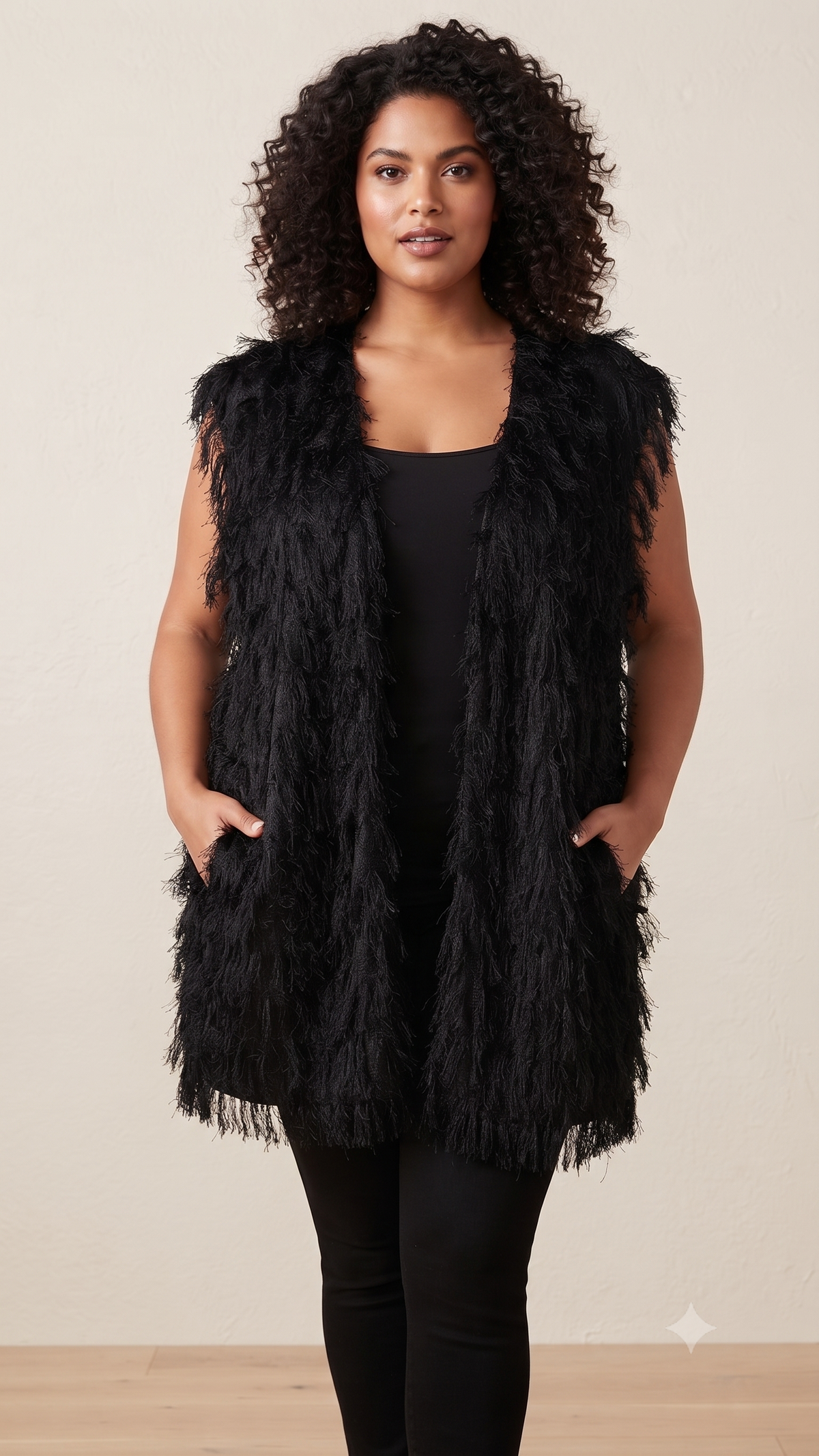 City Chic Fuzzy Vest