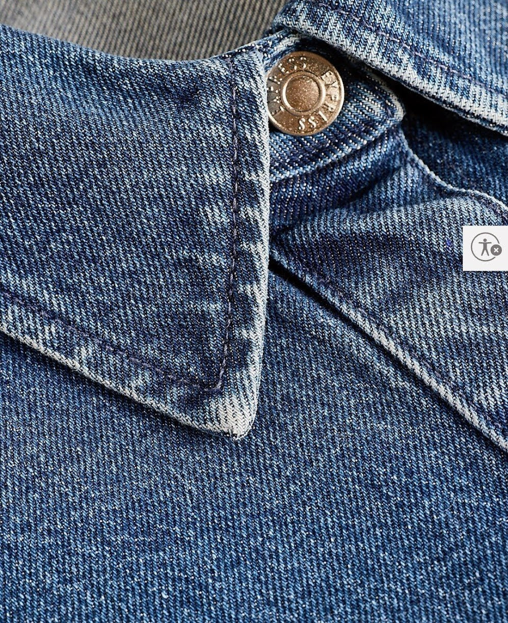 Denim “Shacket” by Express