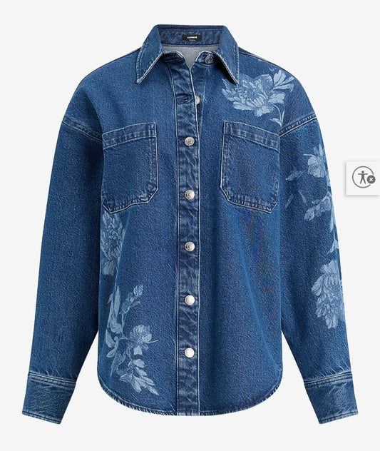Denim “Shacket” by Express