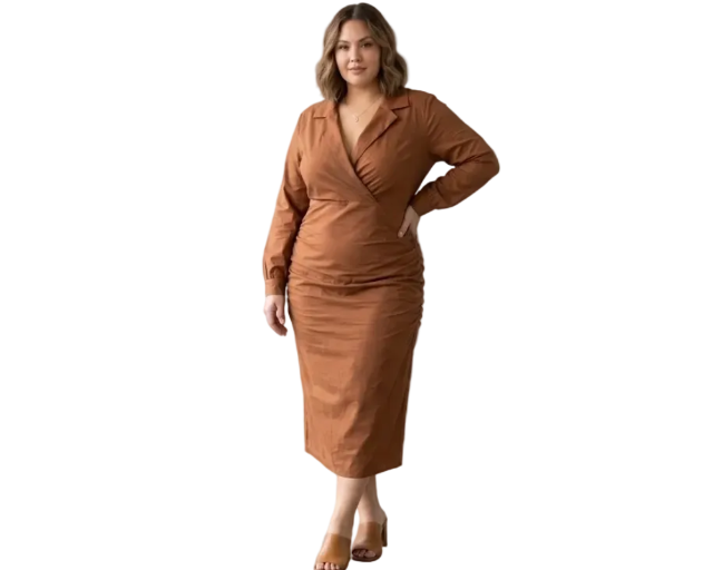 Mid-length Wrap Dress
