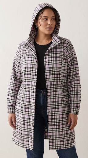 Plaid Hooded Jacket by TORRID