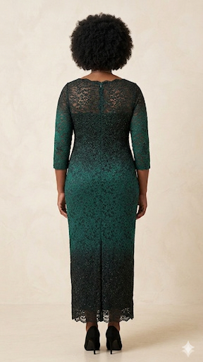 Sequin and Lace Gown