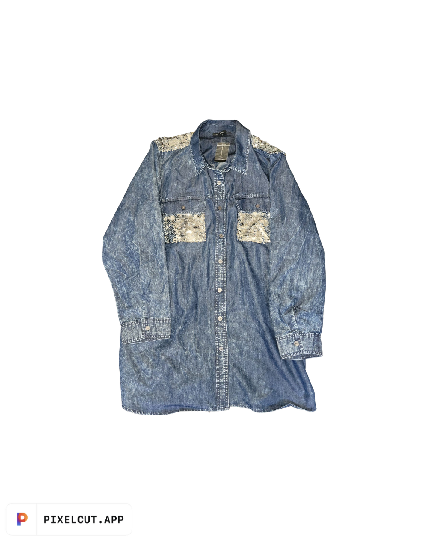 *Brand New* Sequin Denim Shirt